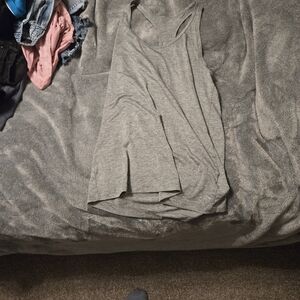 Women's Gray Muscle Tee